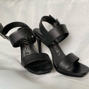 Calvin Klein heels with ankle strap